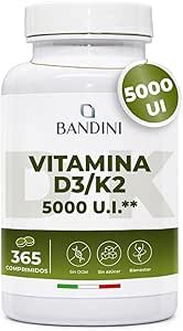 BANDINI D3+K2 365 comprimidos un año